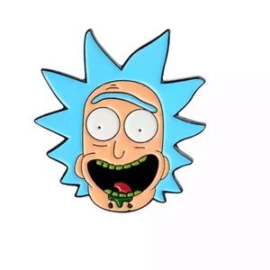 Rick Head Enamel Pin TV Cartoon Ricky and Morty